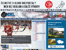 Tablet Screenshot of nhlportal.cz